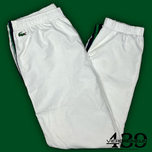 Carica l&#39;immagine nel visualizzatore di Gallery, white Lacoste trackpants {XL}
