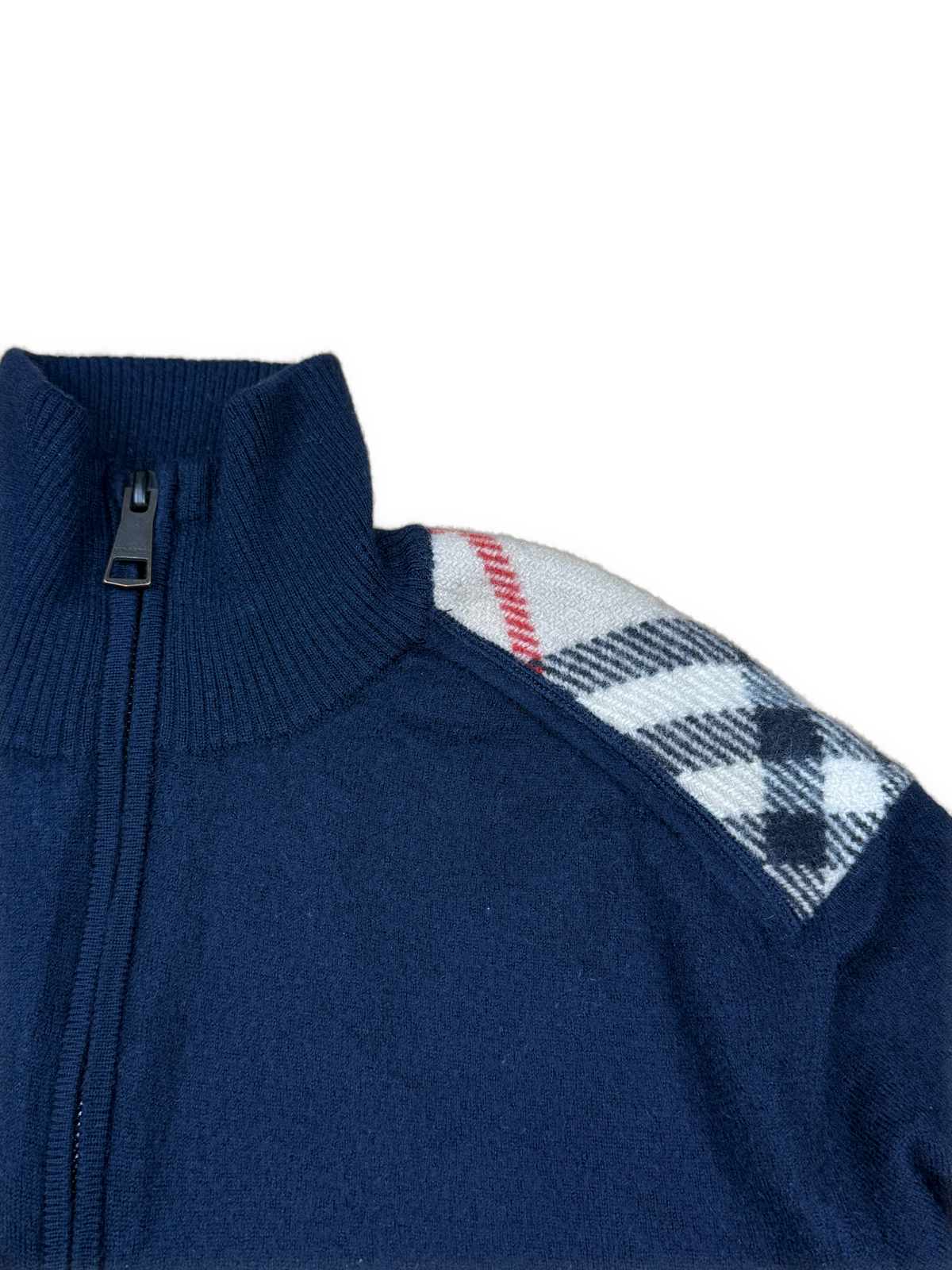 vintage Burberry quarterzip {S}