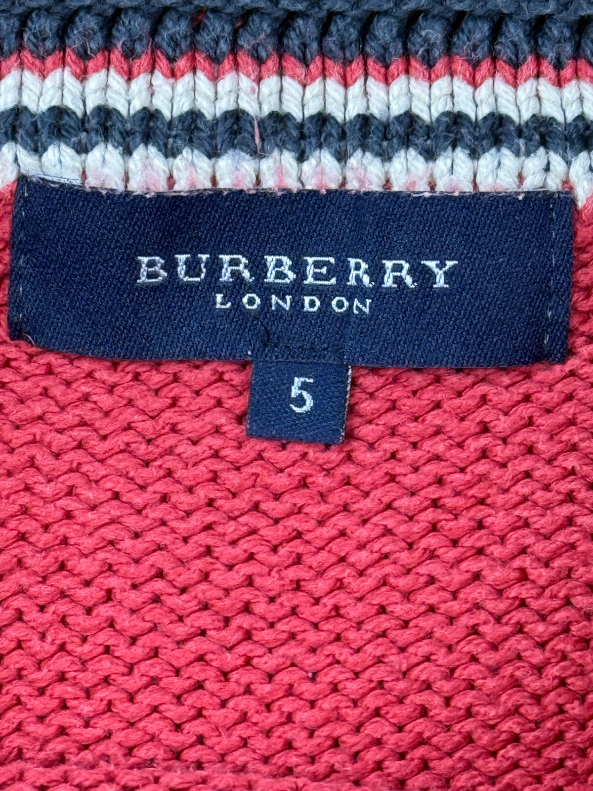 vintage Burberry knittedsweater {L}
