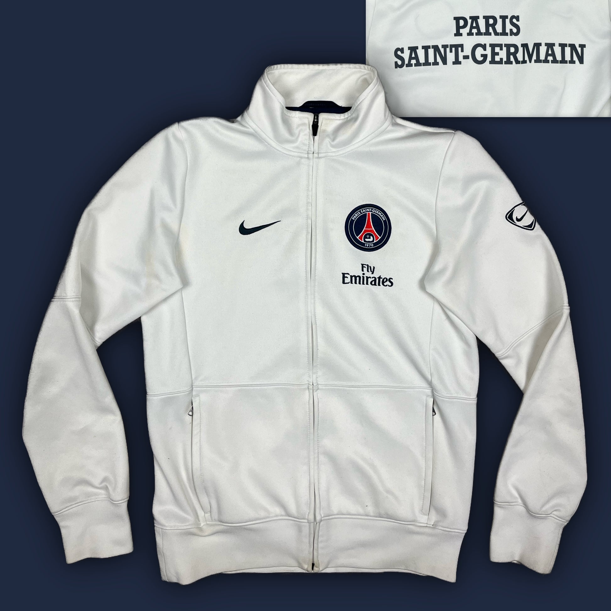 vintage Nike PSG Paris Saint Germain trackjacket {S}