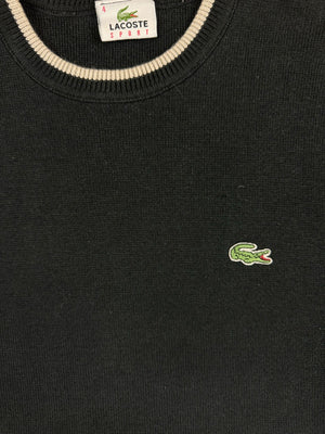 vintage black Lacoste knittedsweater {S}