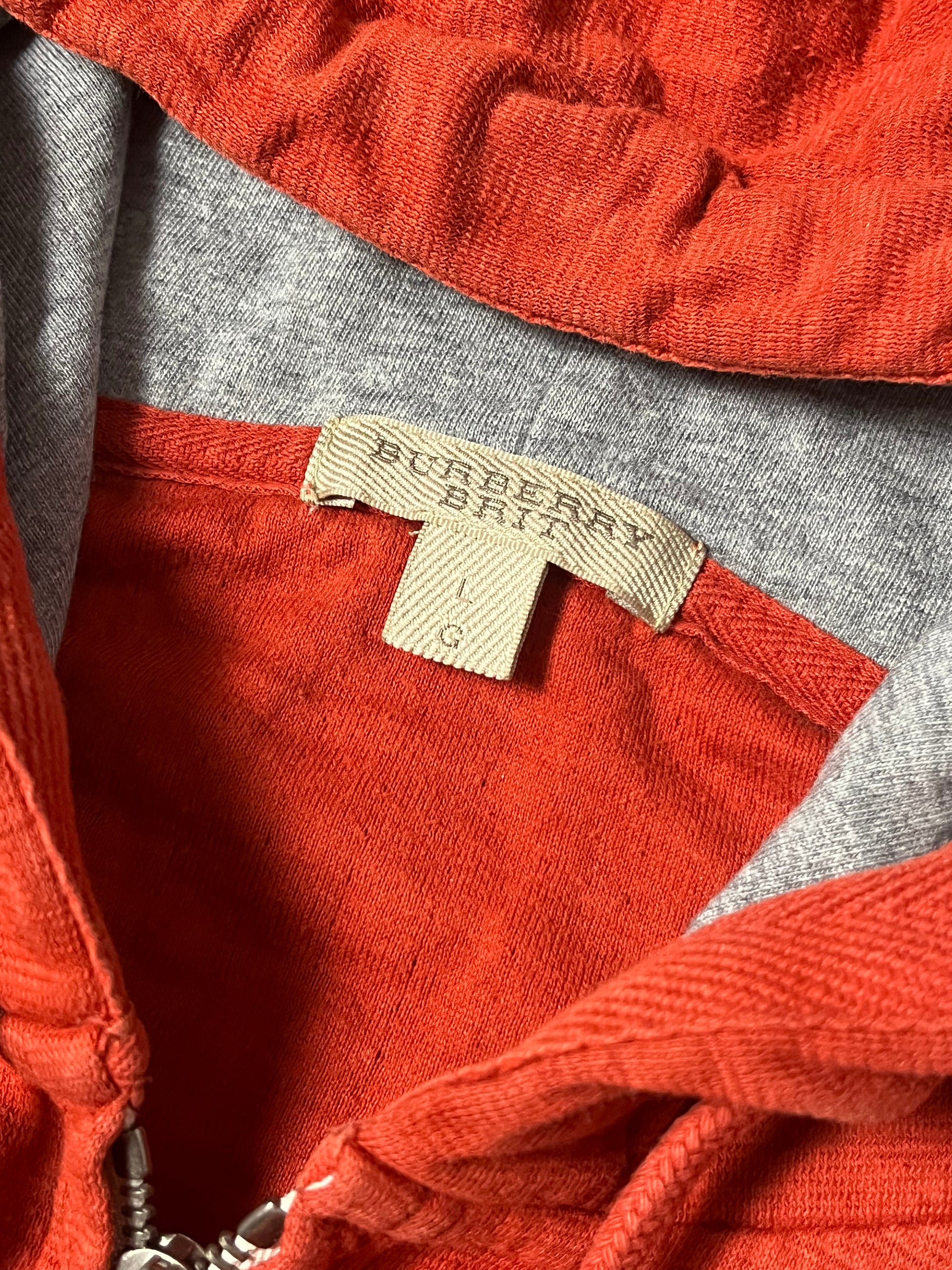 vintage Burberry sweatjacket {L}