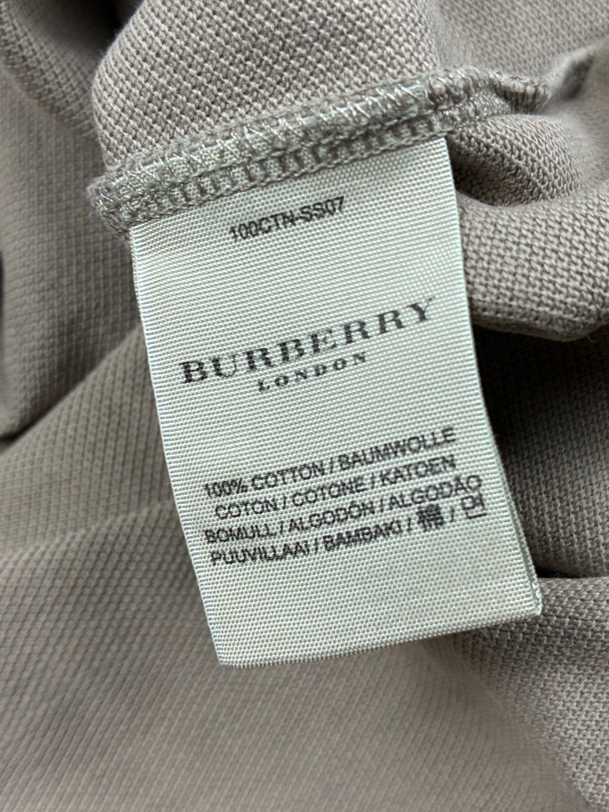 vintage Burberry polo long {L}