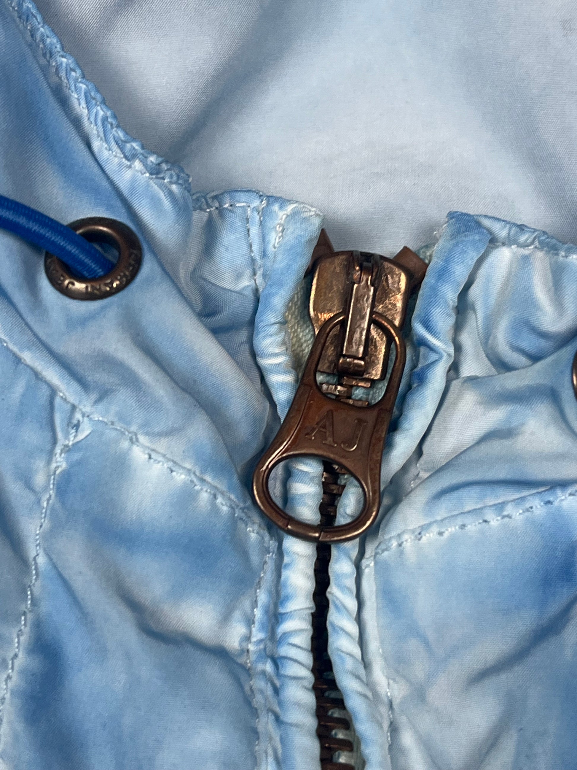 vintage babyblue Armani Jeans windbreaker {XL}