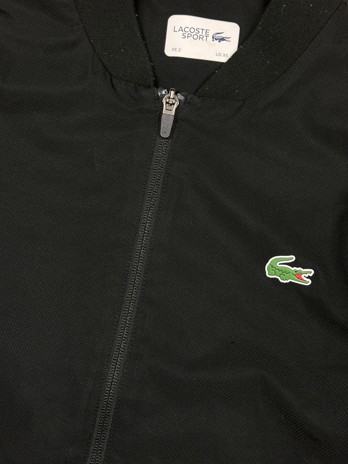 black Lacoste windbreaker {XS}