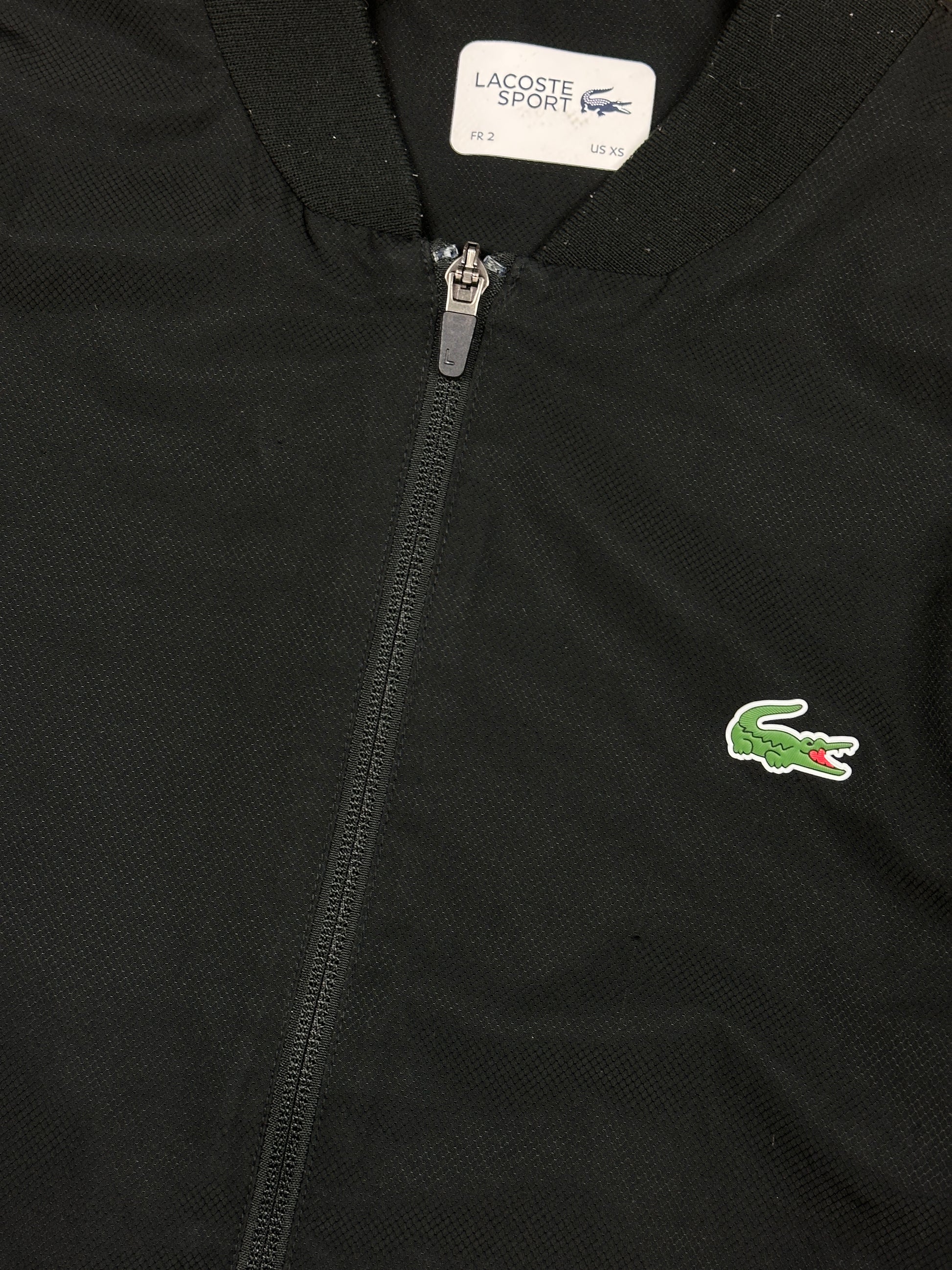 black Lacoste windbreaker {XS}
