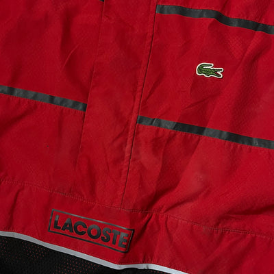 red Lacoste windbreaker {S}