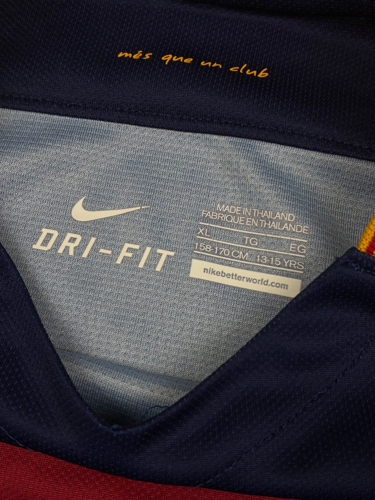 navyblue Nike Fc Barcelona home jersey {S}