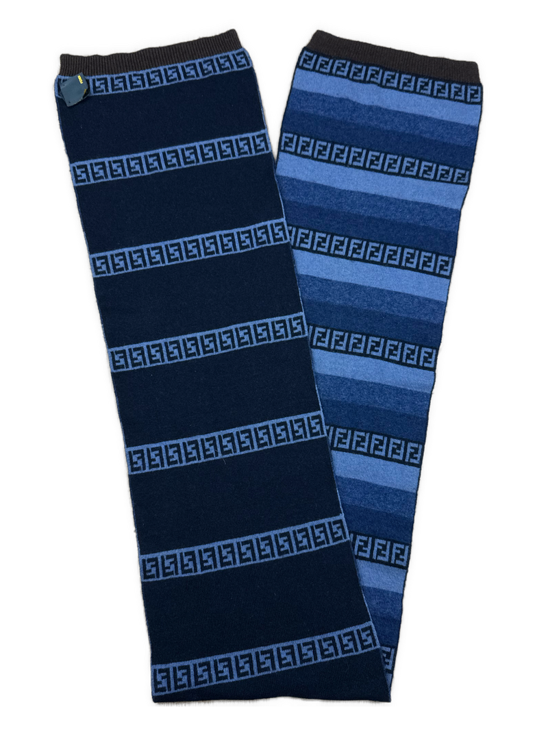 vintage navyblue Fendi scarf