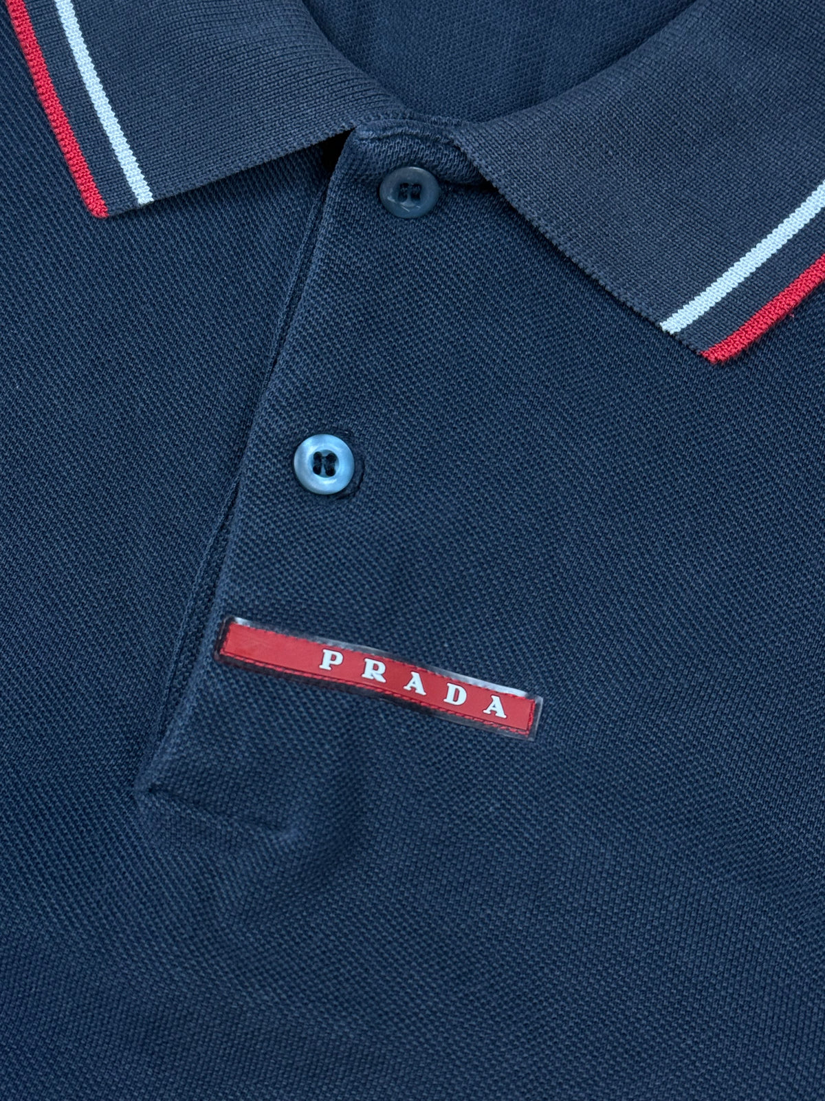 vintage navyblue Prada polo long