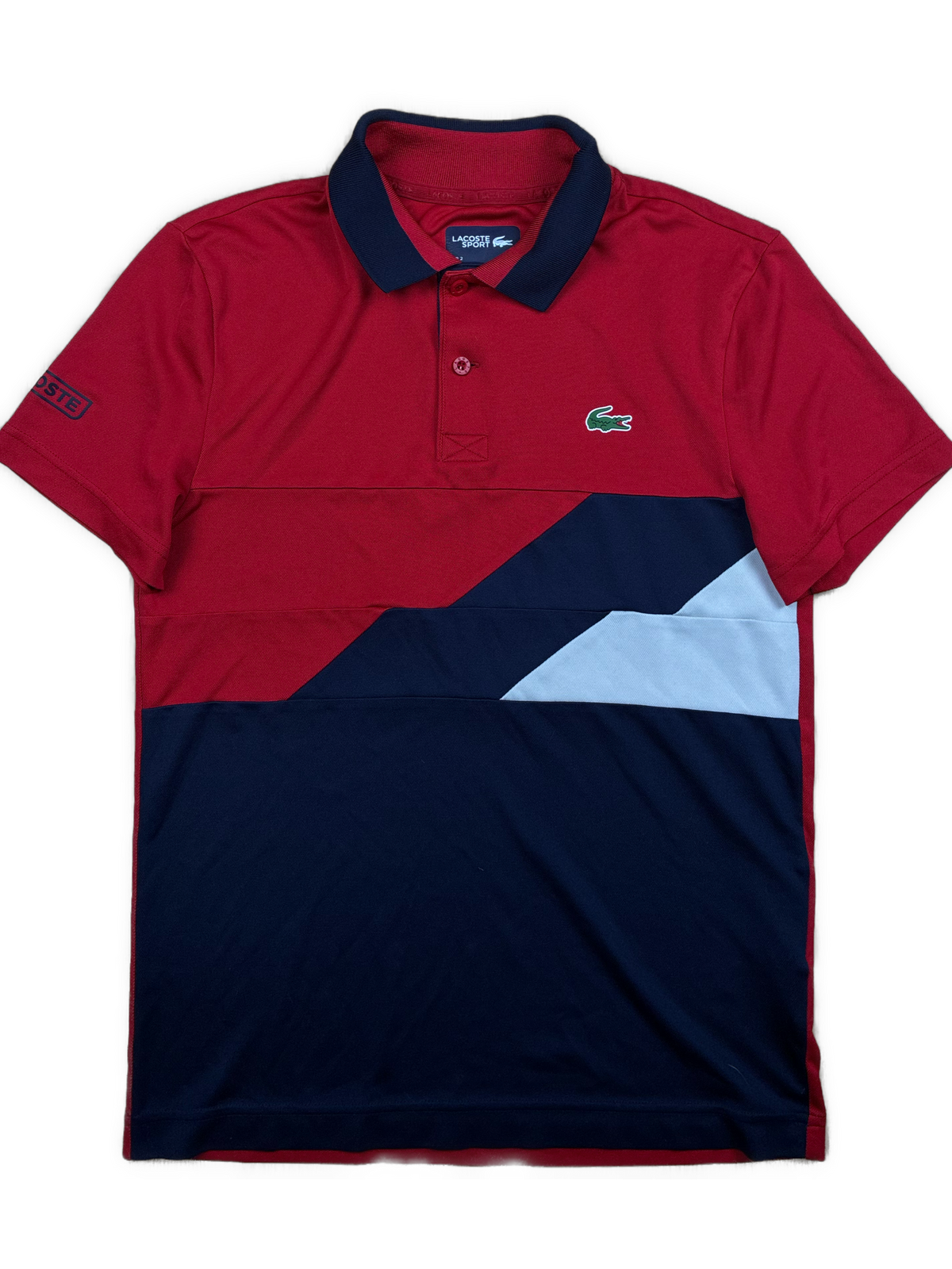 red Lacoste polo {XS}