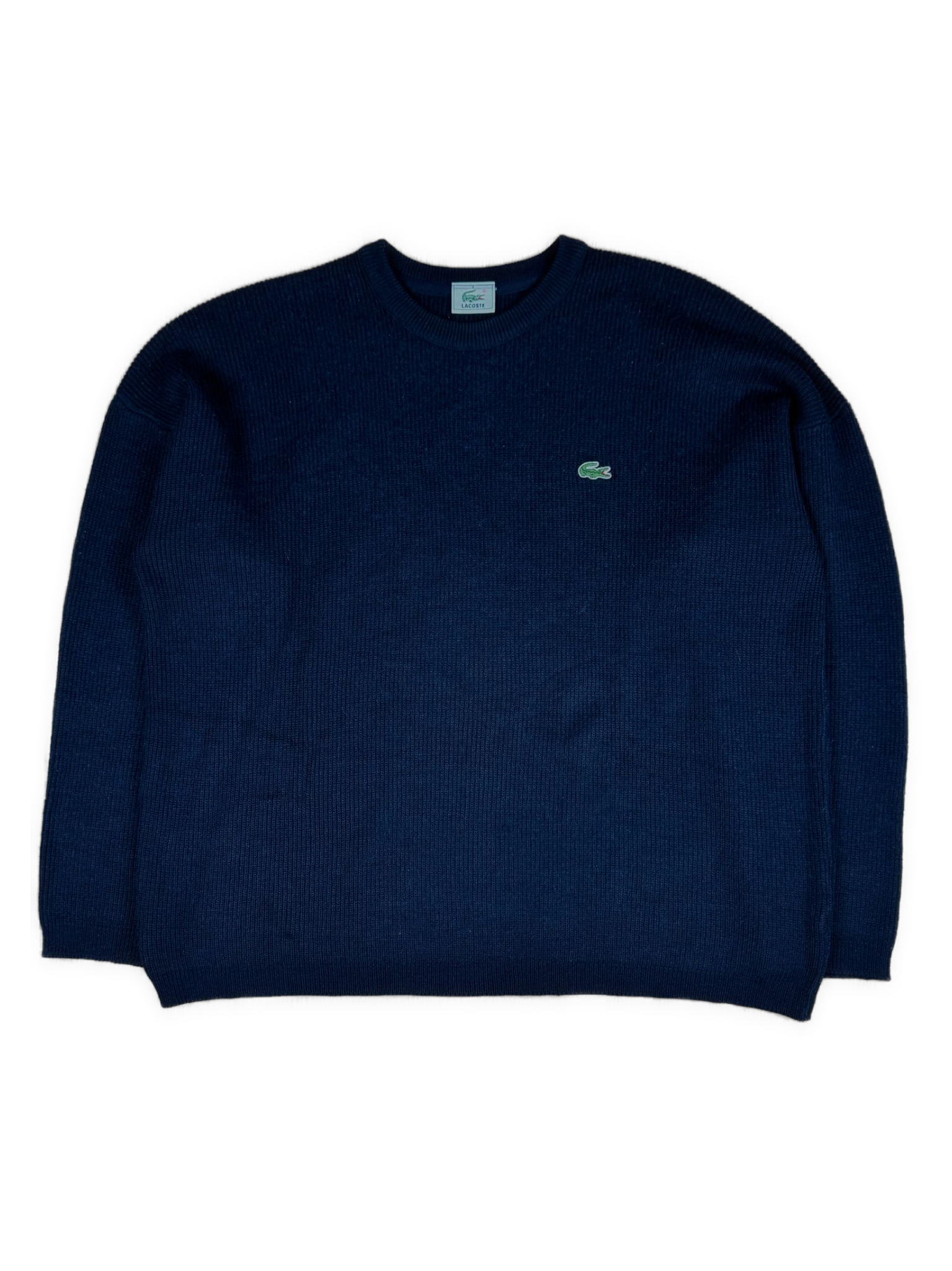 vintage navyblue Lacoste knittedsweater {XL}