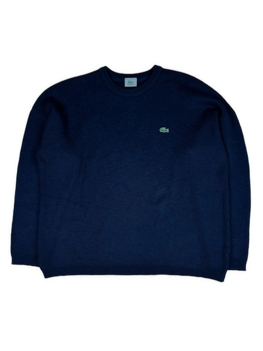 vintage navyblue Lacoste knittedsweater {XL}