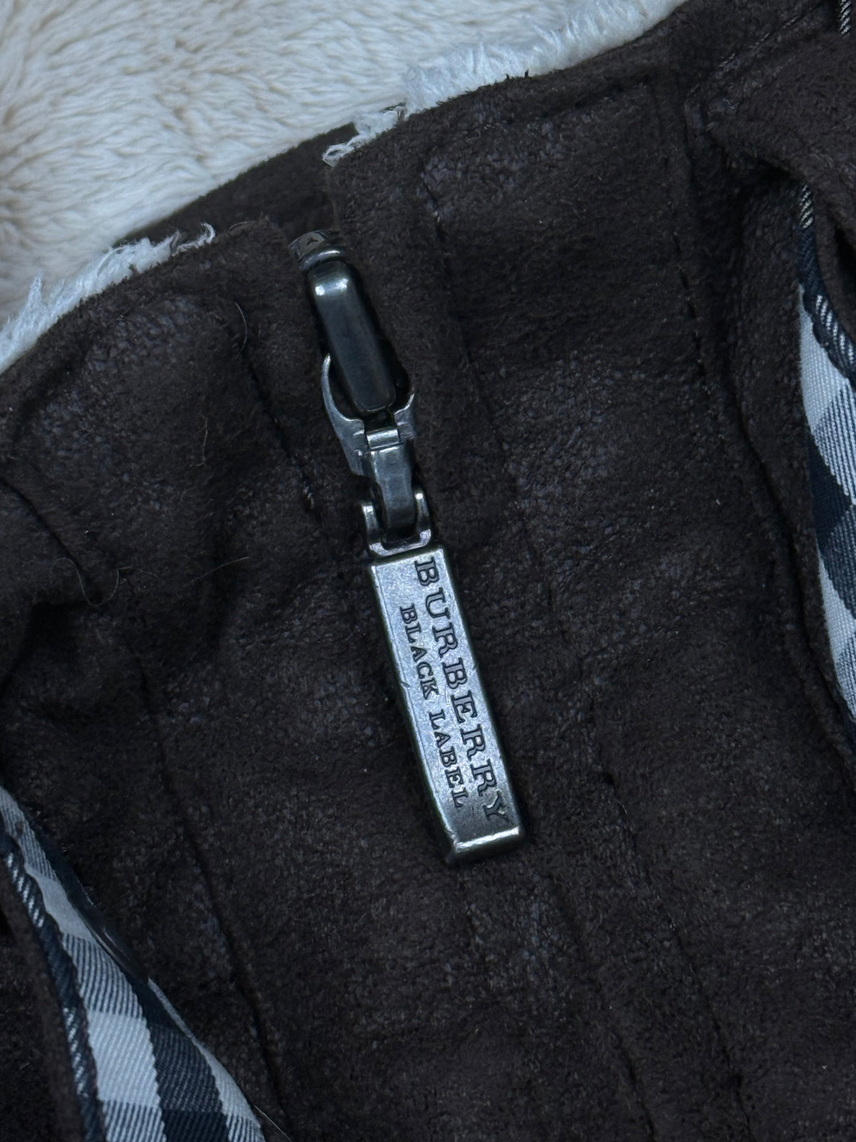 vintage Burberry Black Label wildleatherjacket {L}