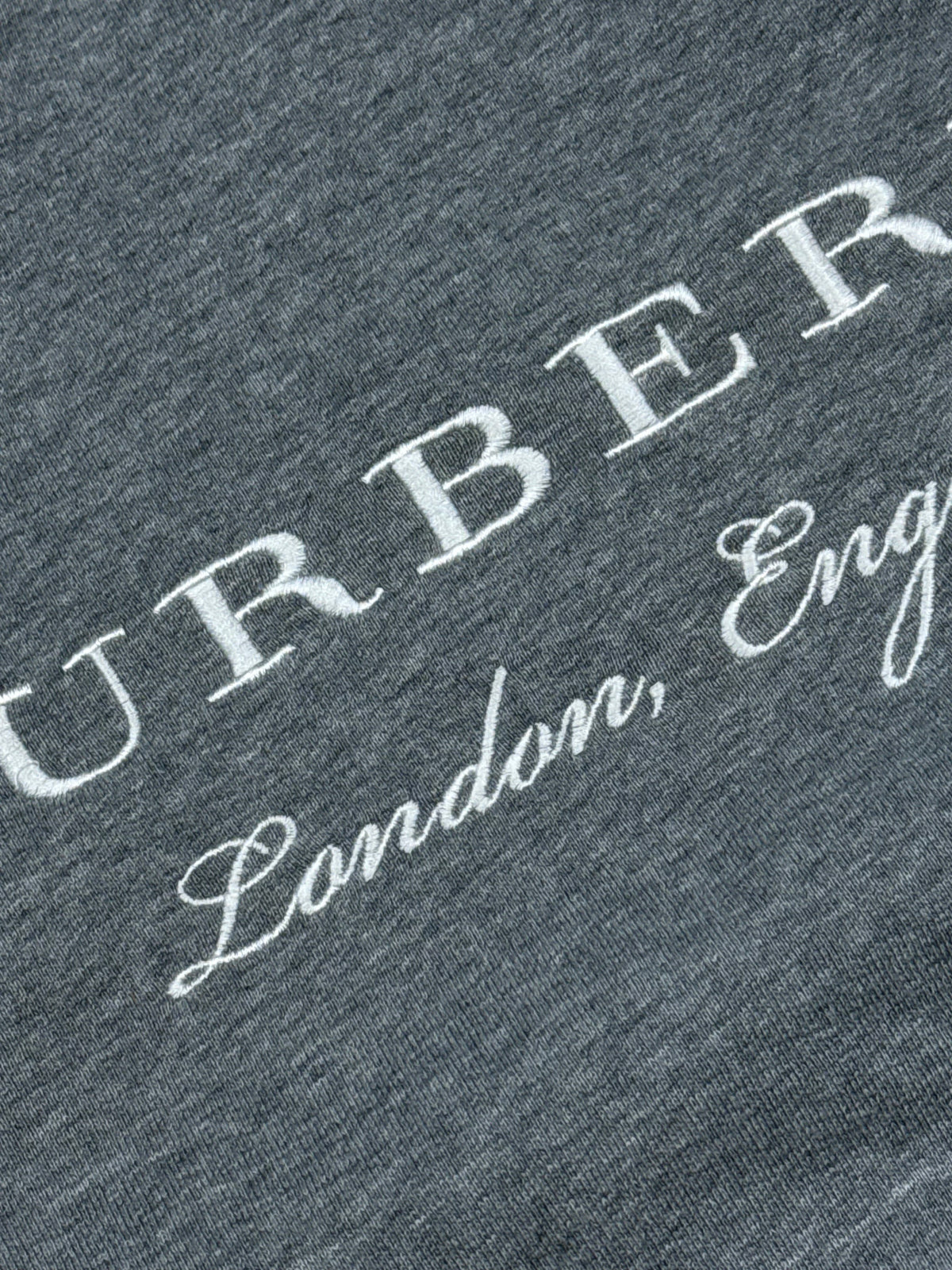 grey Burberry sweater