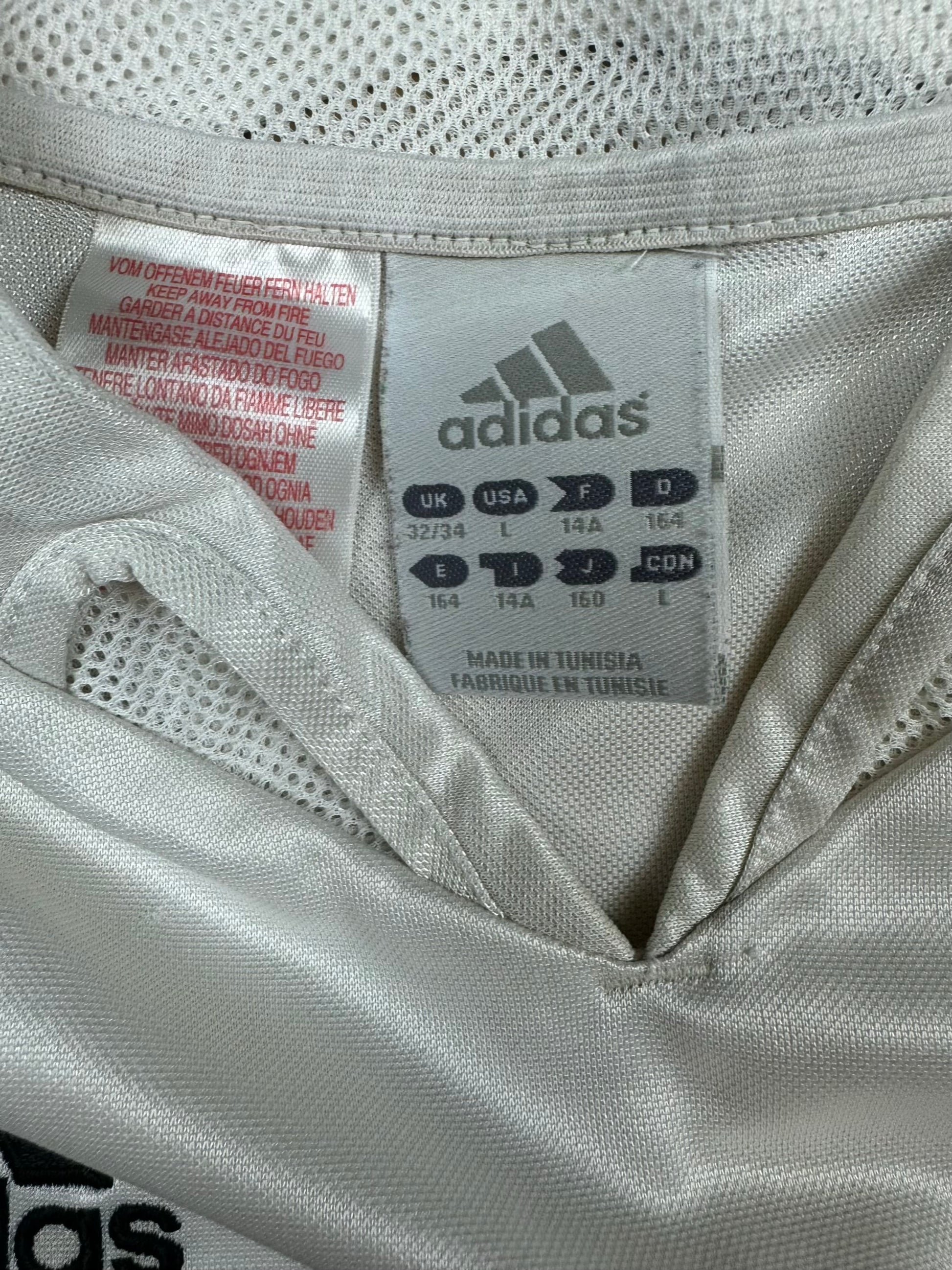 vintage Adidas Real Madrid home jersey {XS}