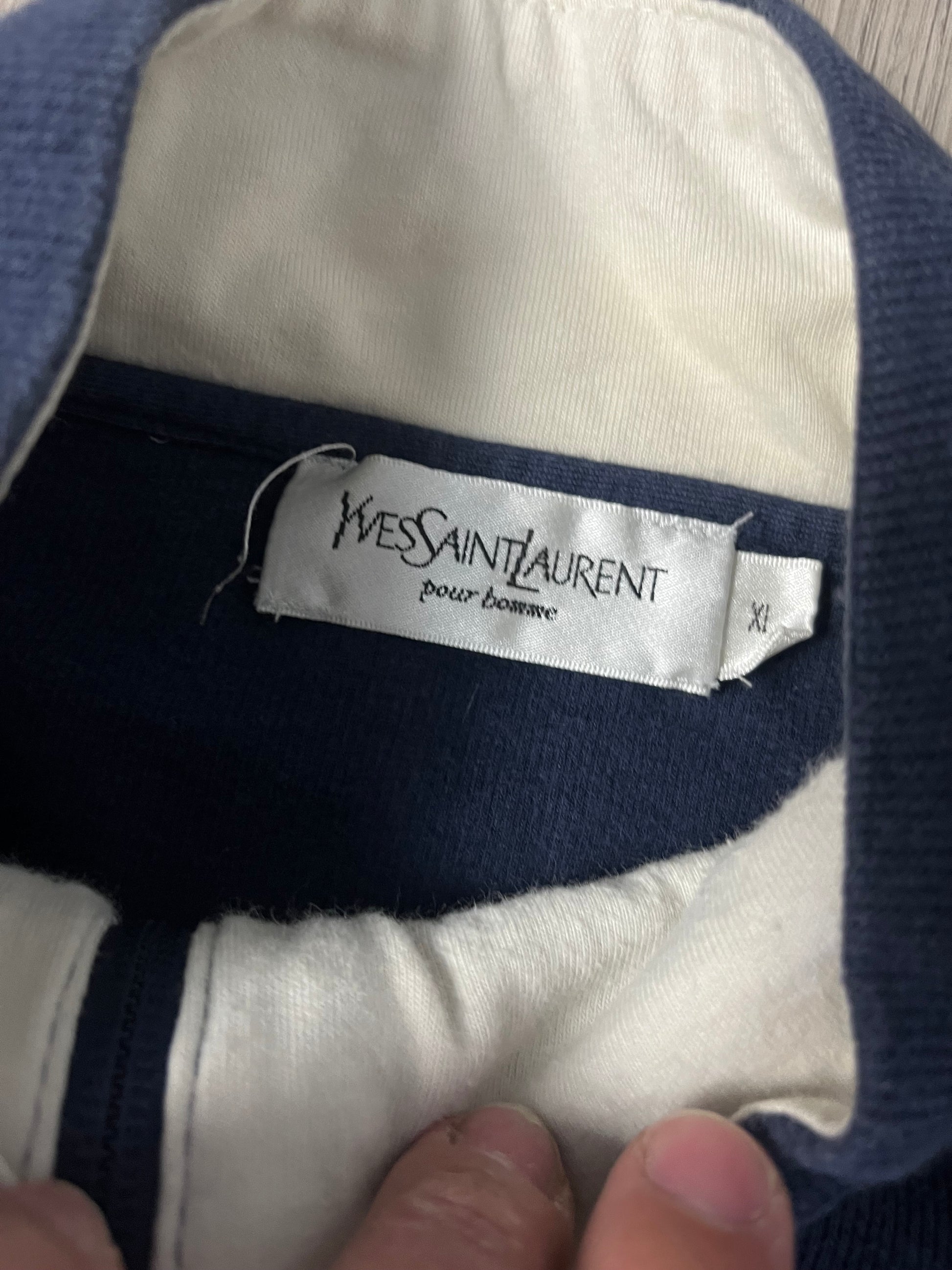 vintage Yves Saint Laurent sweatjacket {XL}