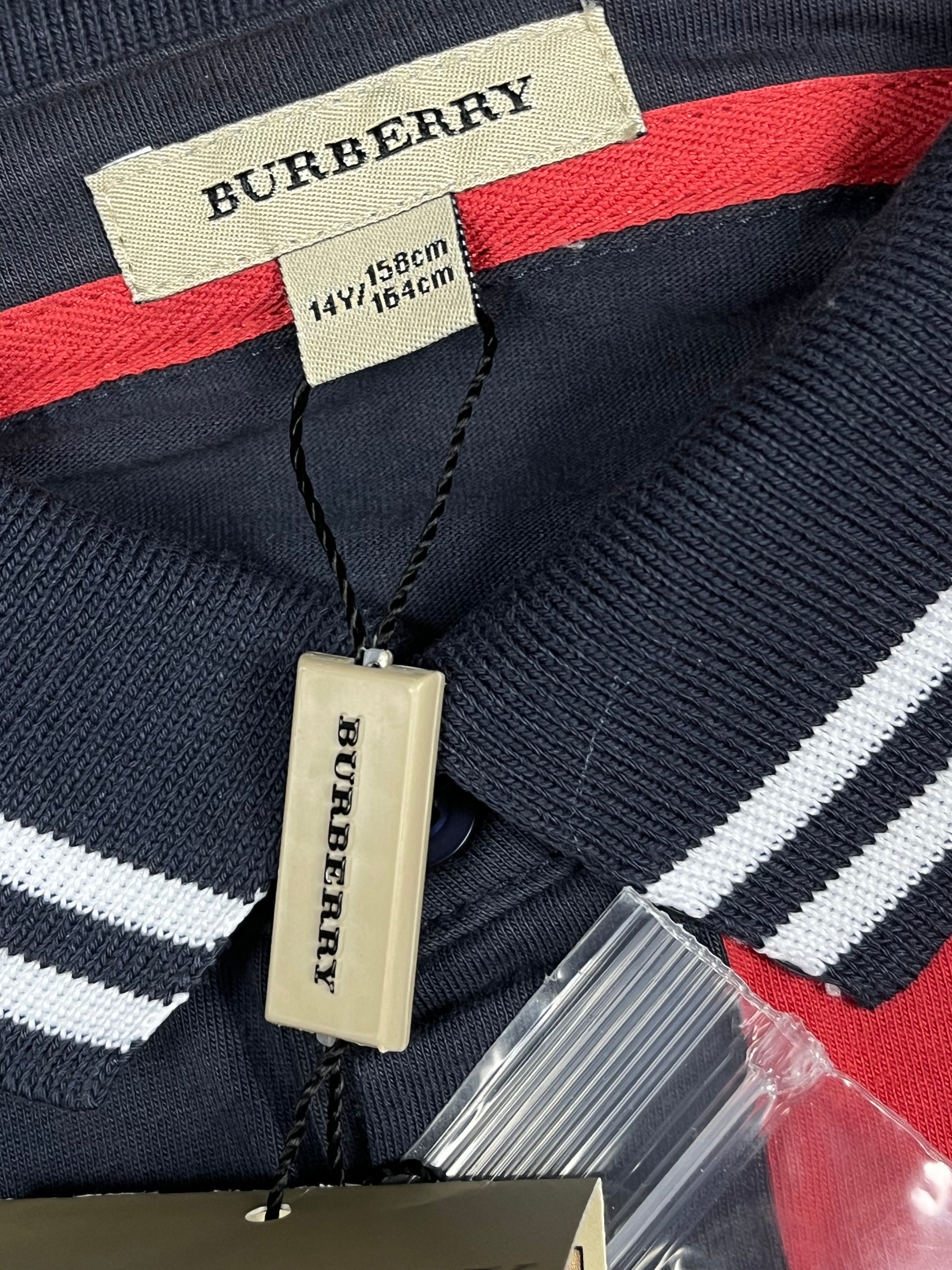 vintage Burberry long polo DSWT {XS}