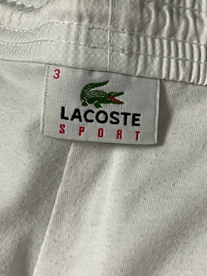 vintage white Lacoste trackpants {L}