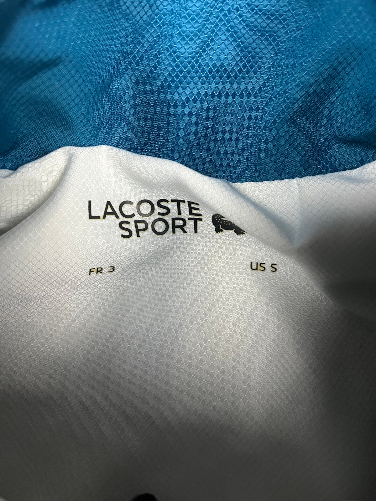 black Lacoste windbreaker {S}