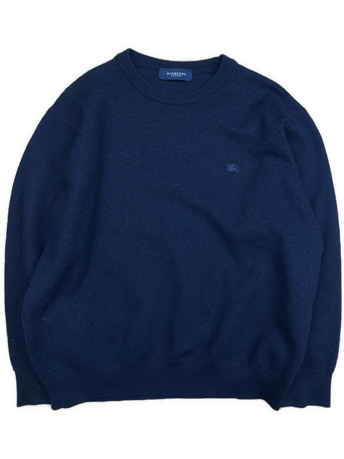 vintage navyblue Burberry knittedsweater {XS}