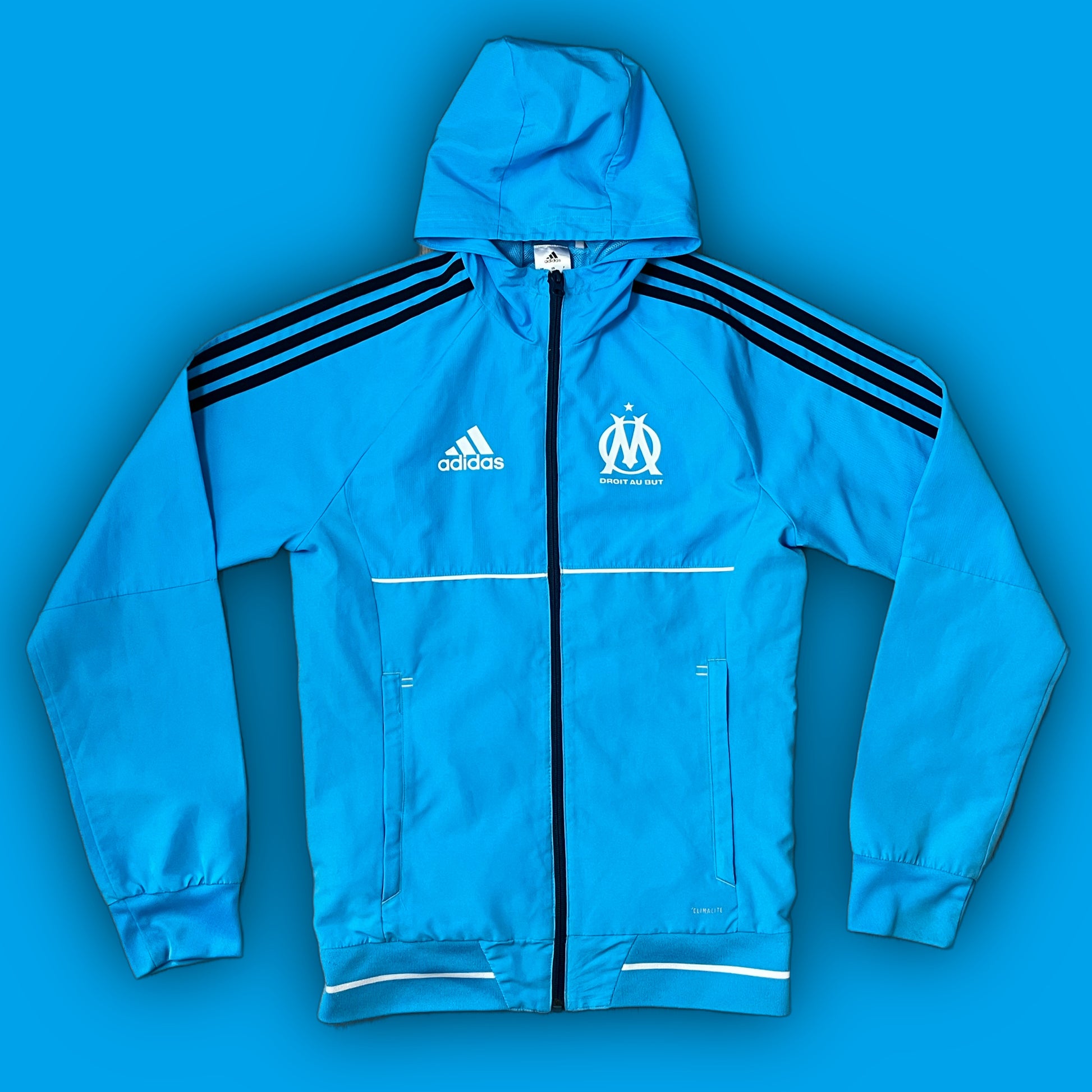 vintage Adidas Olympique Marseille windbreaker {S}