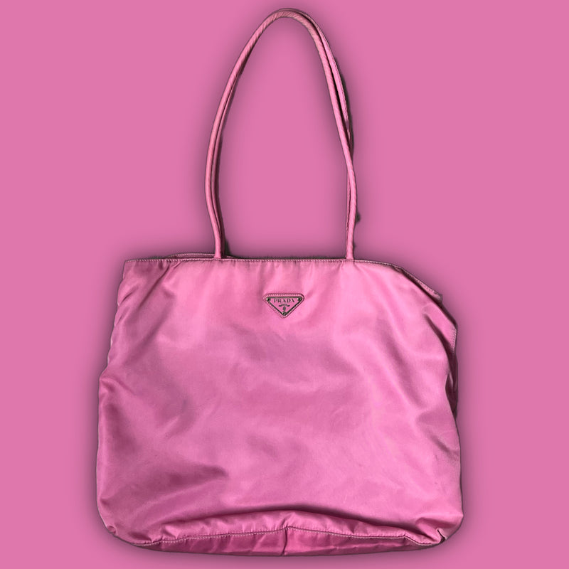 vintage pink Prada shoulderbag