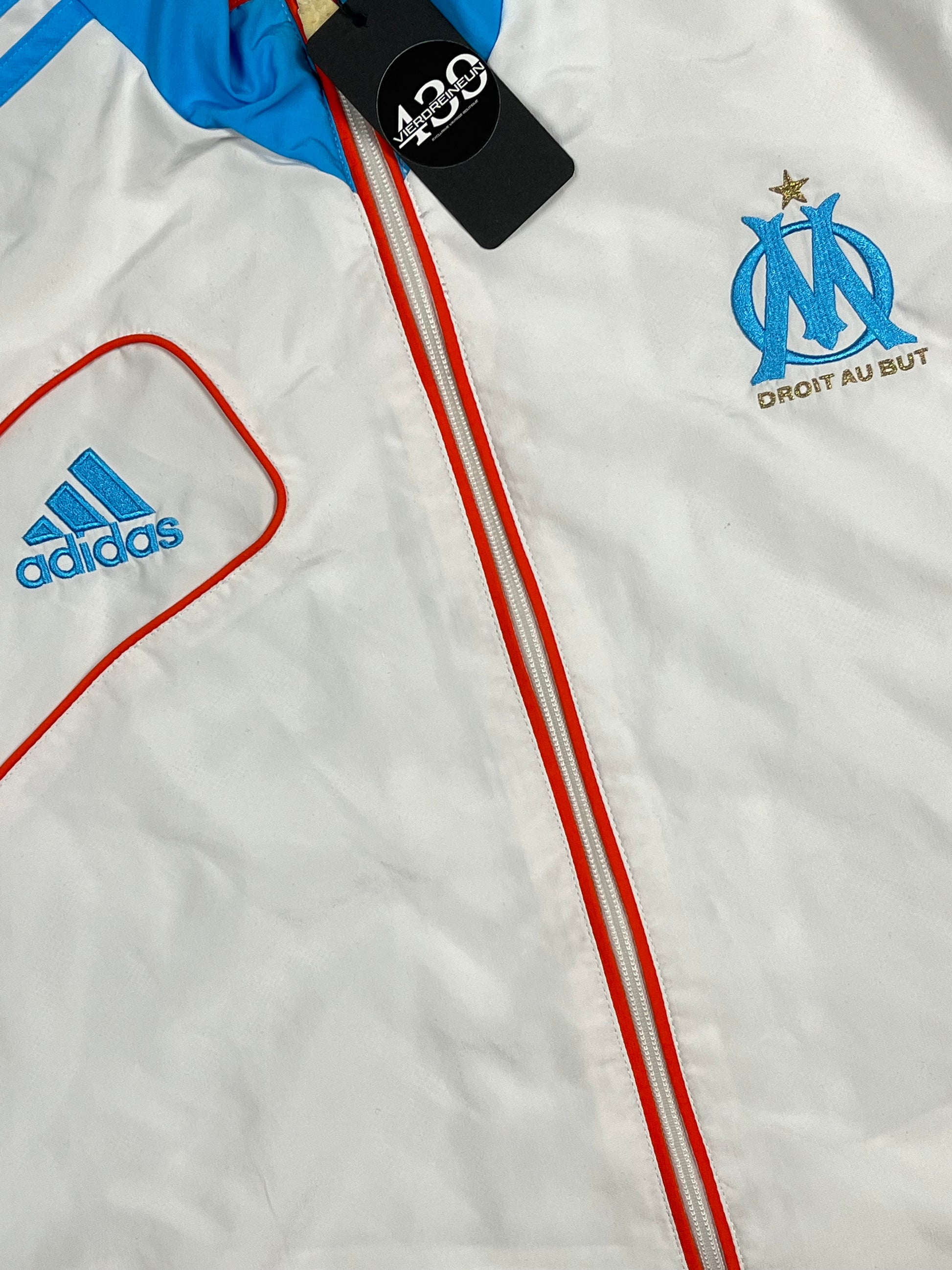 vintage Adidas Olympique Marseille windbreaker {L}