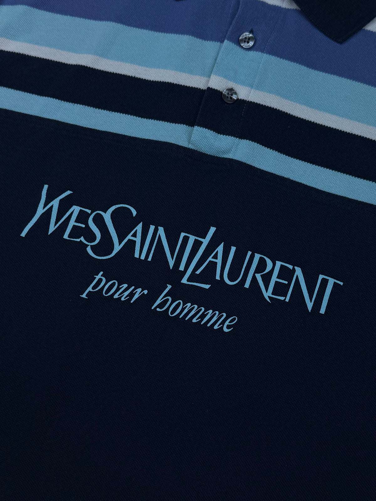 vintage YSL Yves Saint Laurent spellout polo