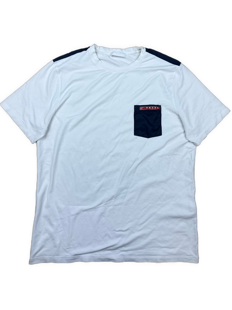 white Prada t-shirt