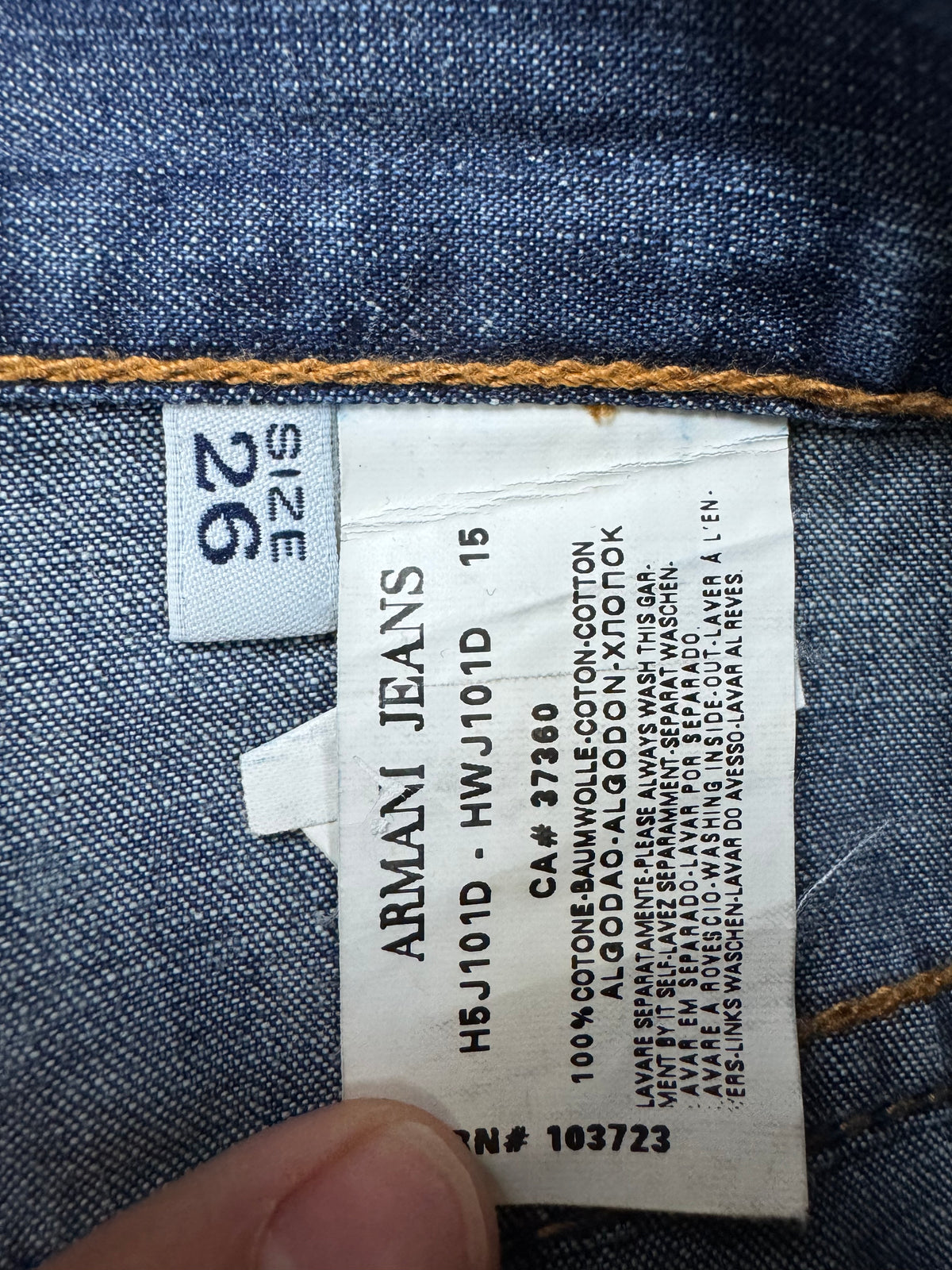 vintage Armani jeans {L}