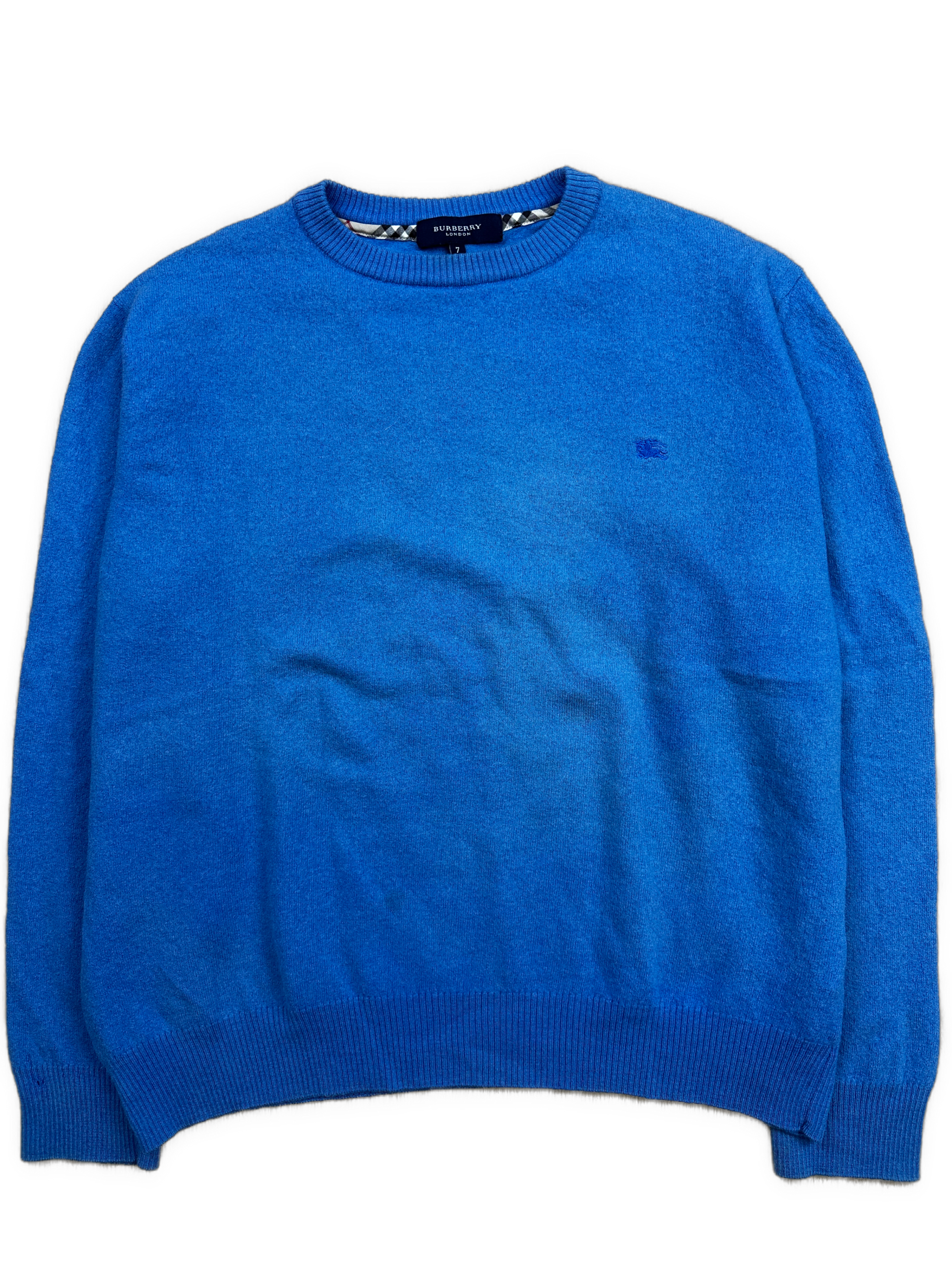 vintage babyblue Burberry knittedsweater {S}