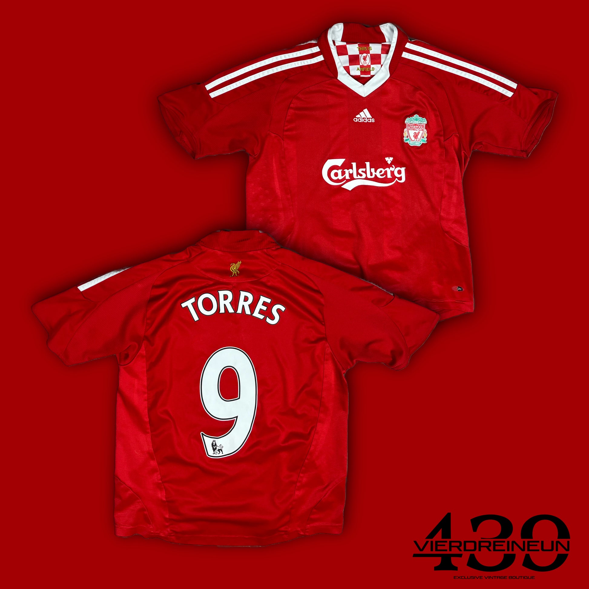 vintage Adidas Fc Liverpool TORRES9 jersey {XXS}