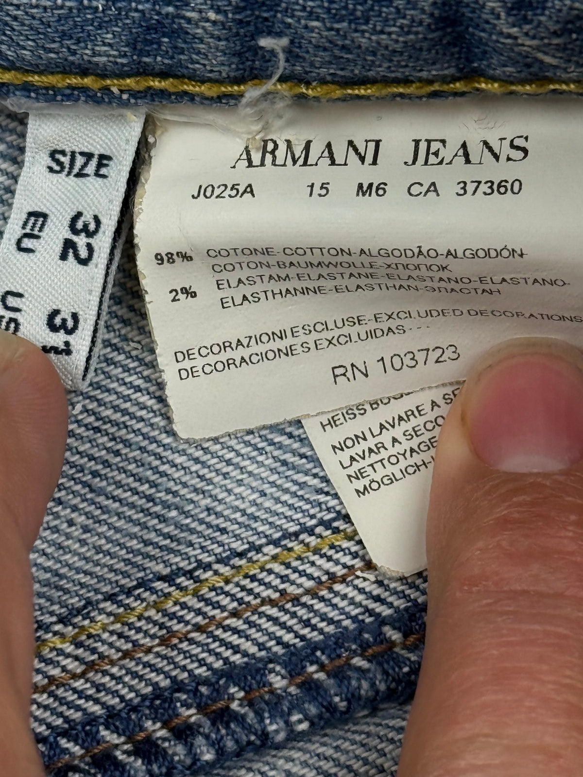 vintage Armani jeans