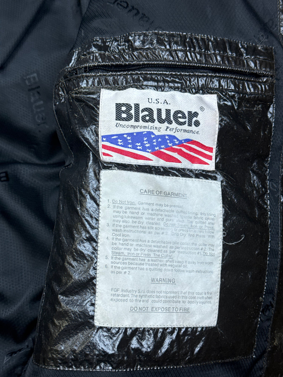 vintage brown Blauer winterjacket