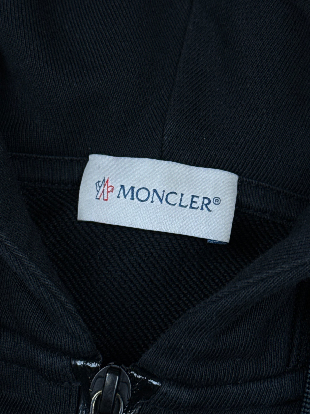 black Moncler sweatjacket