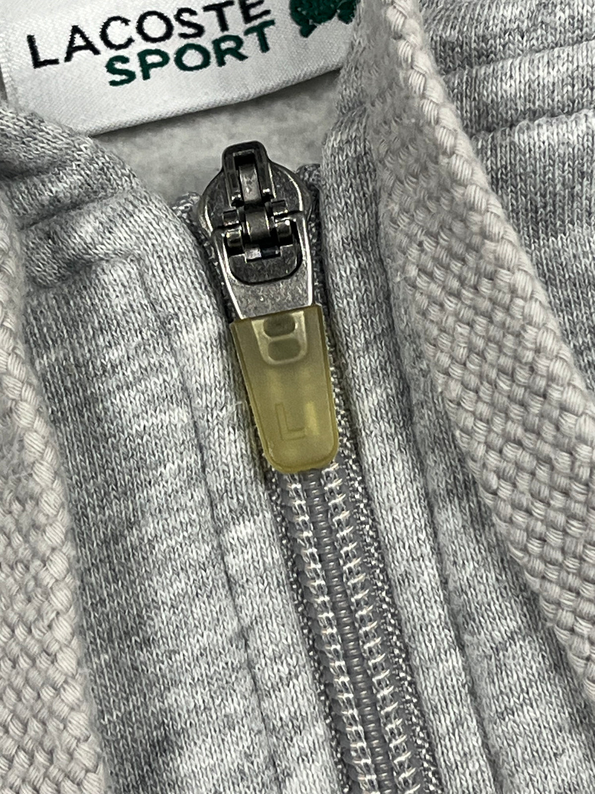 grey Lacoste sweatjacket {XL}