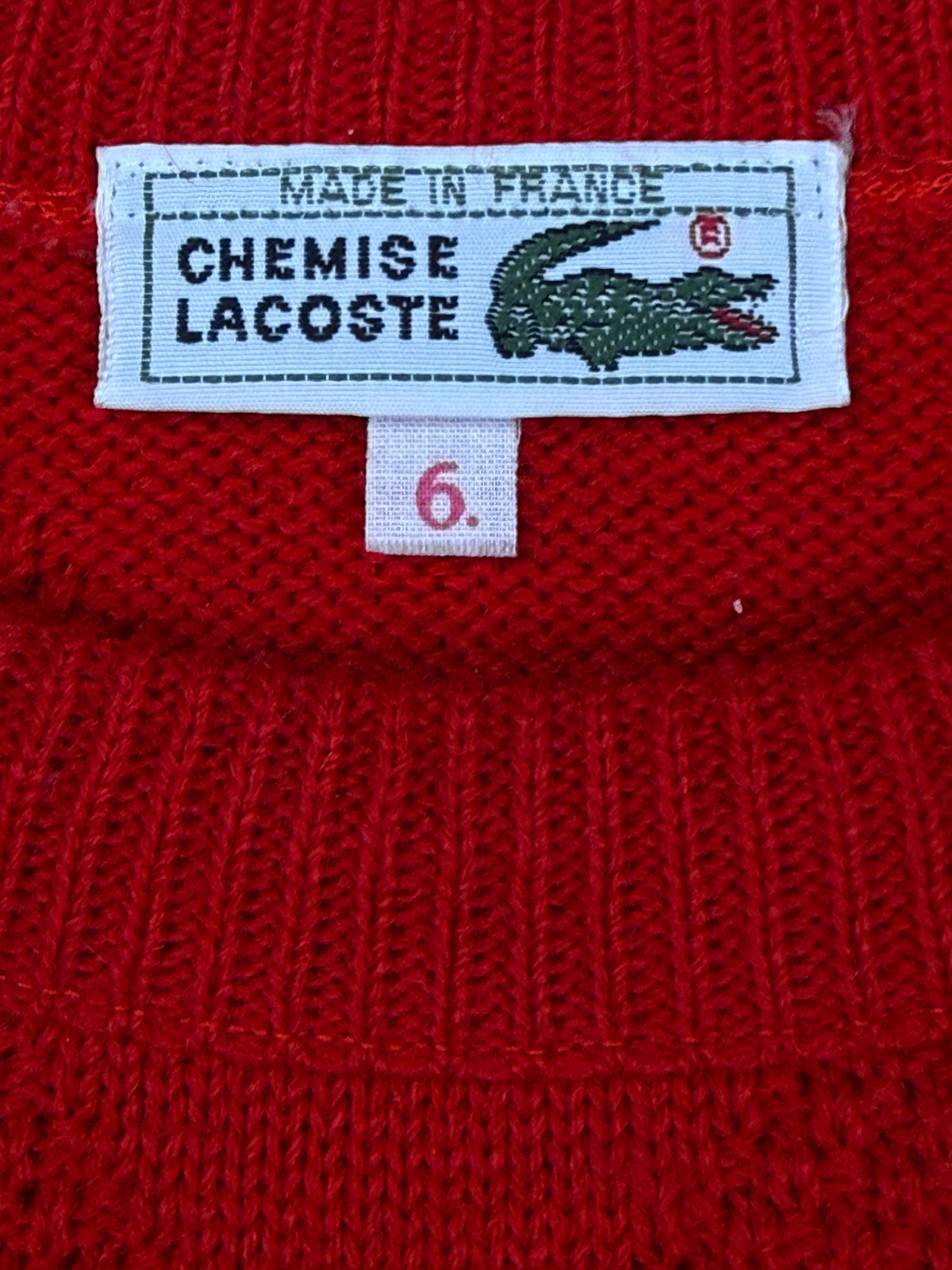 vintage Lacoste knittedsweater {M}
