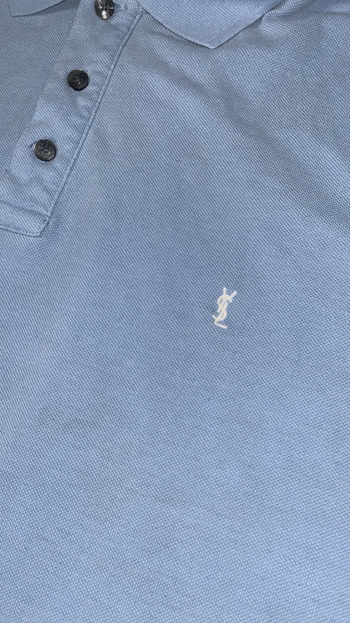 vintage babyblue Yves Saint Laurent polo {L}