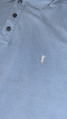 vintage babyblue Yves Saint Laurent polo {L}