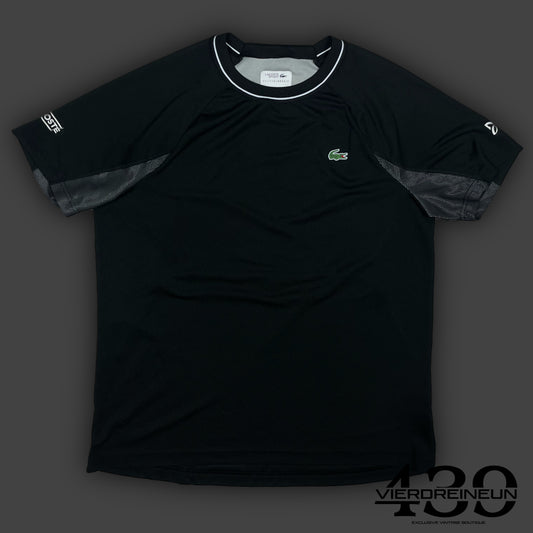 black Lacoste Nova Djokovic jersey {XL}