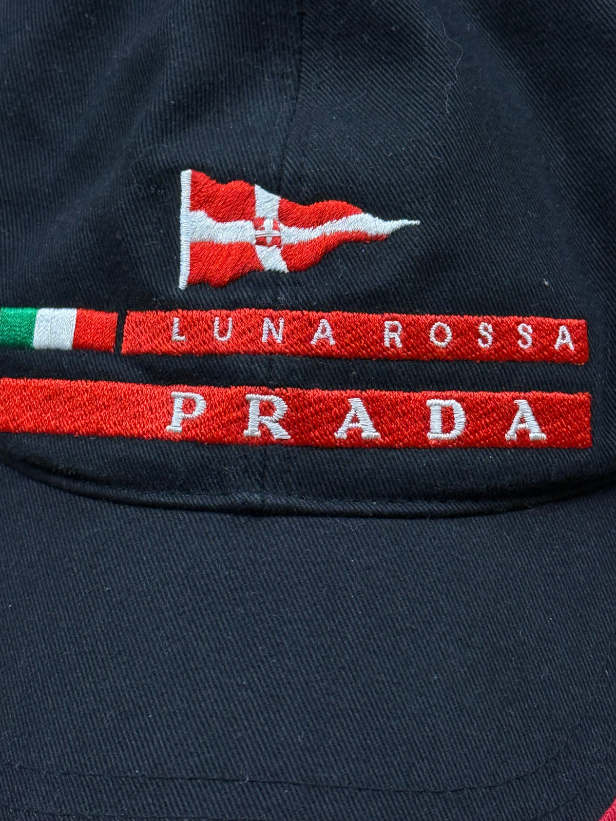 vintage Prada Luna Rossa cap