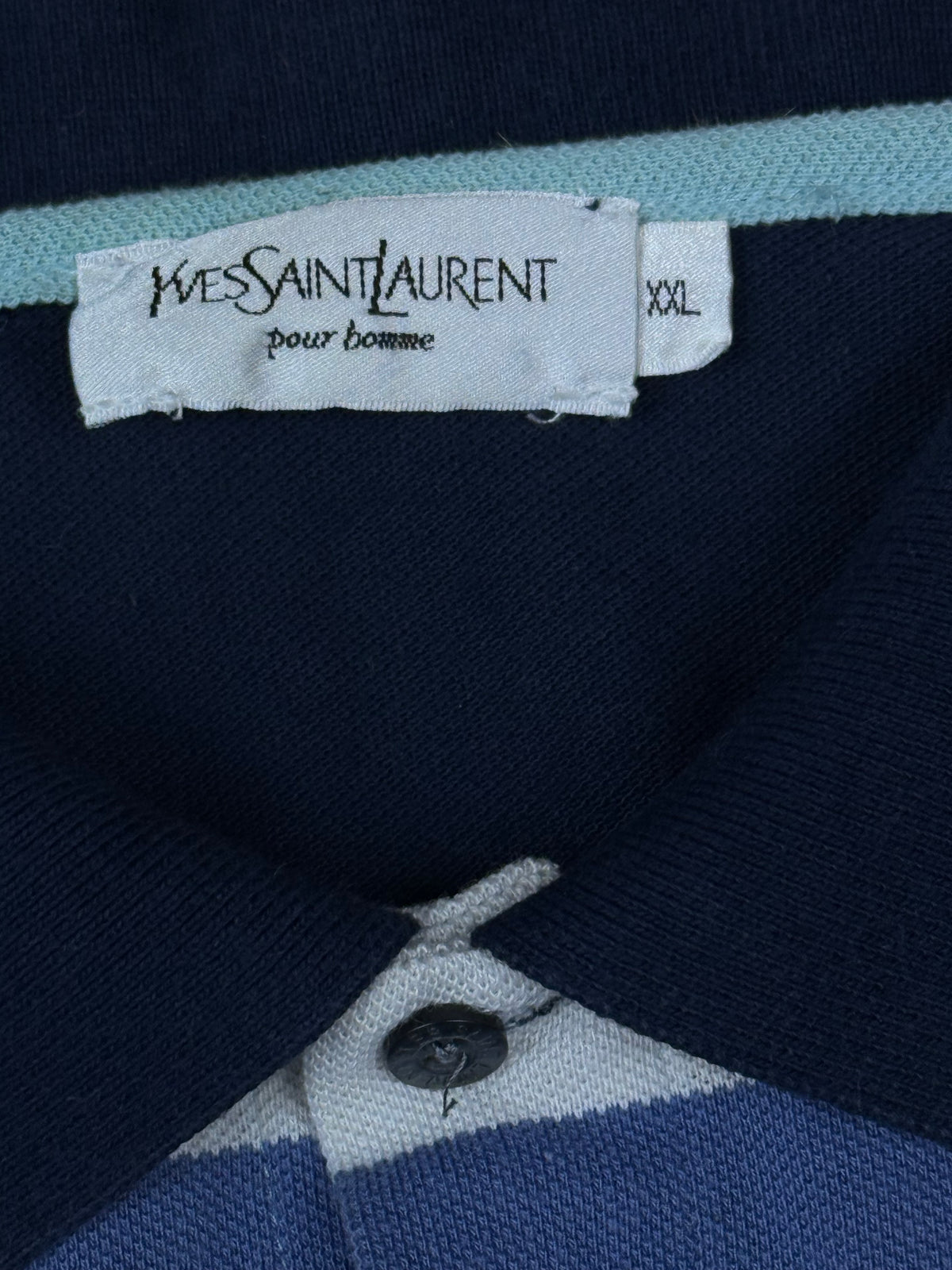vintage YSL Yves Saint Laurent spellout polo