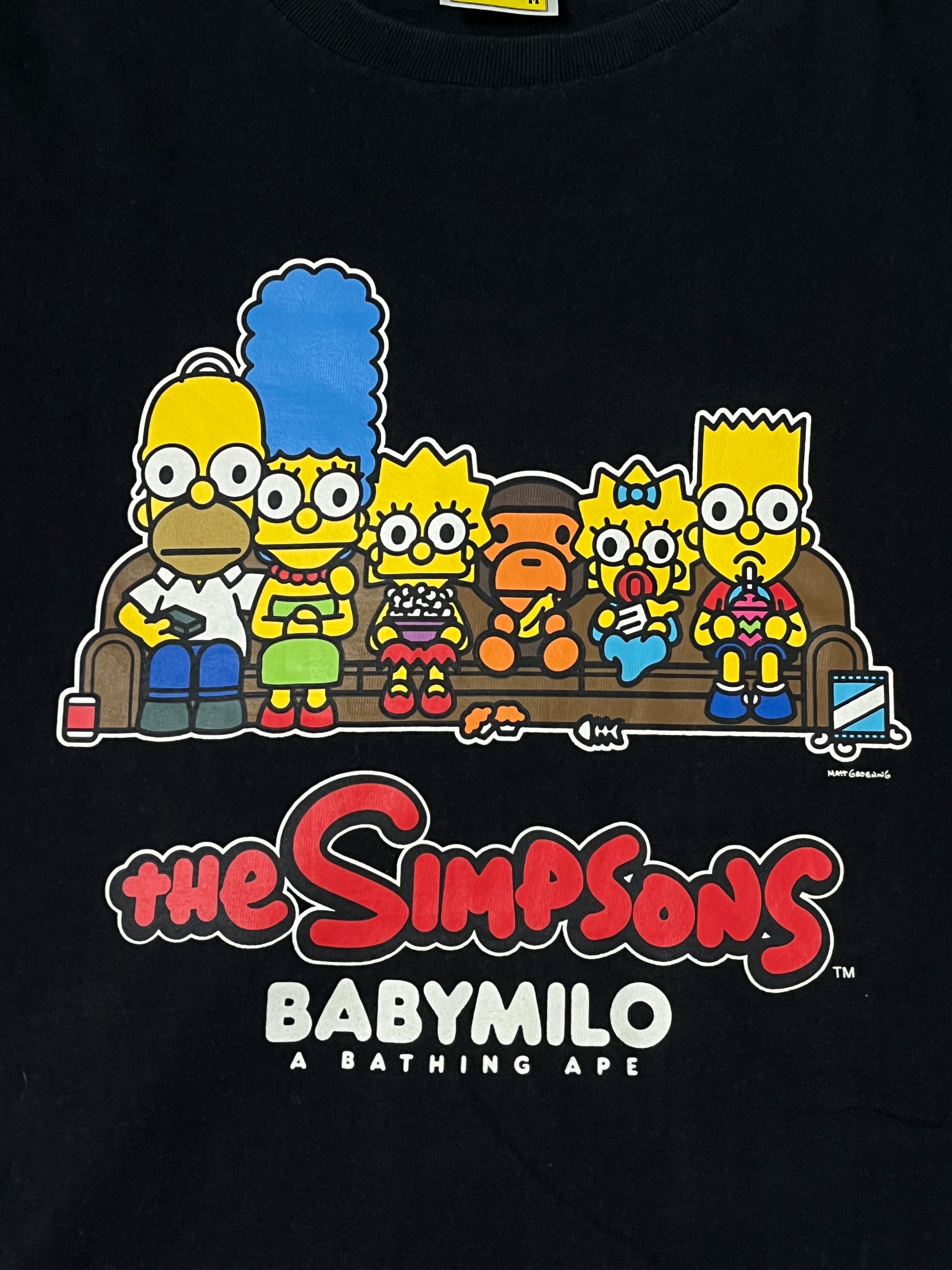 vintage BAPE a bathing ape X Simpsons t-shirt {M}