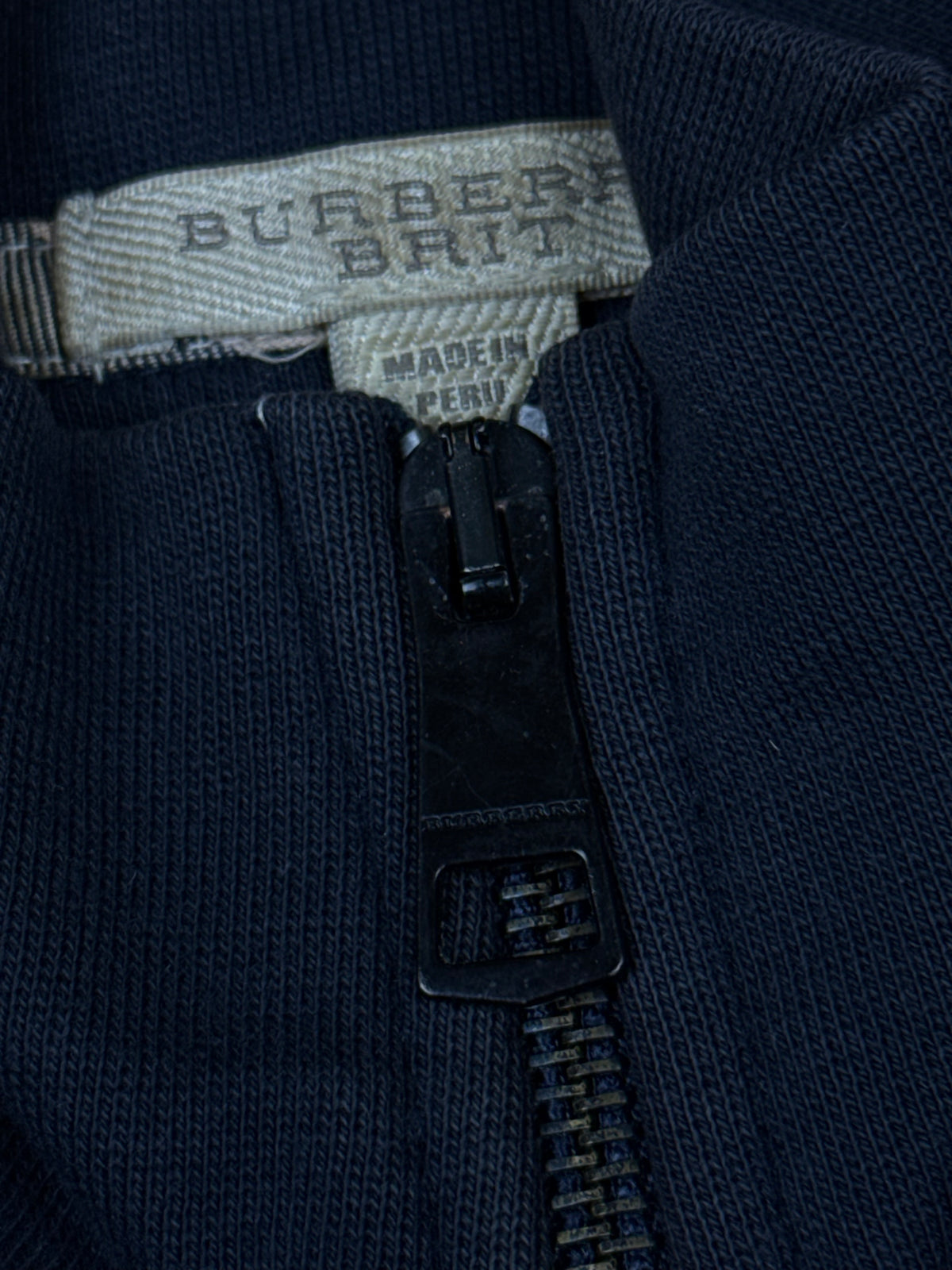 vintage Burberry quarterzip {M}