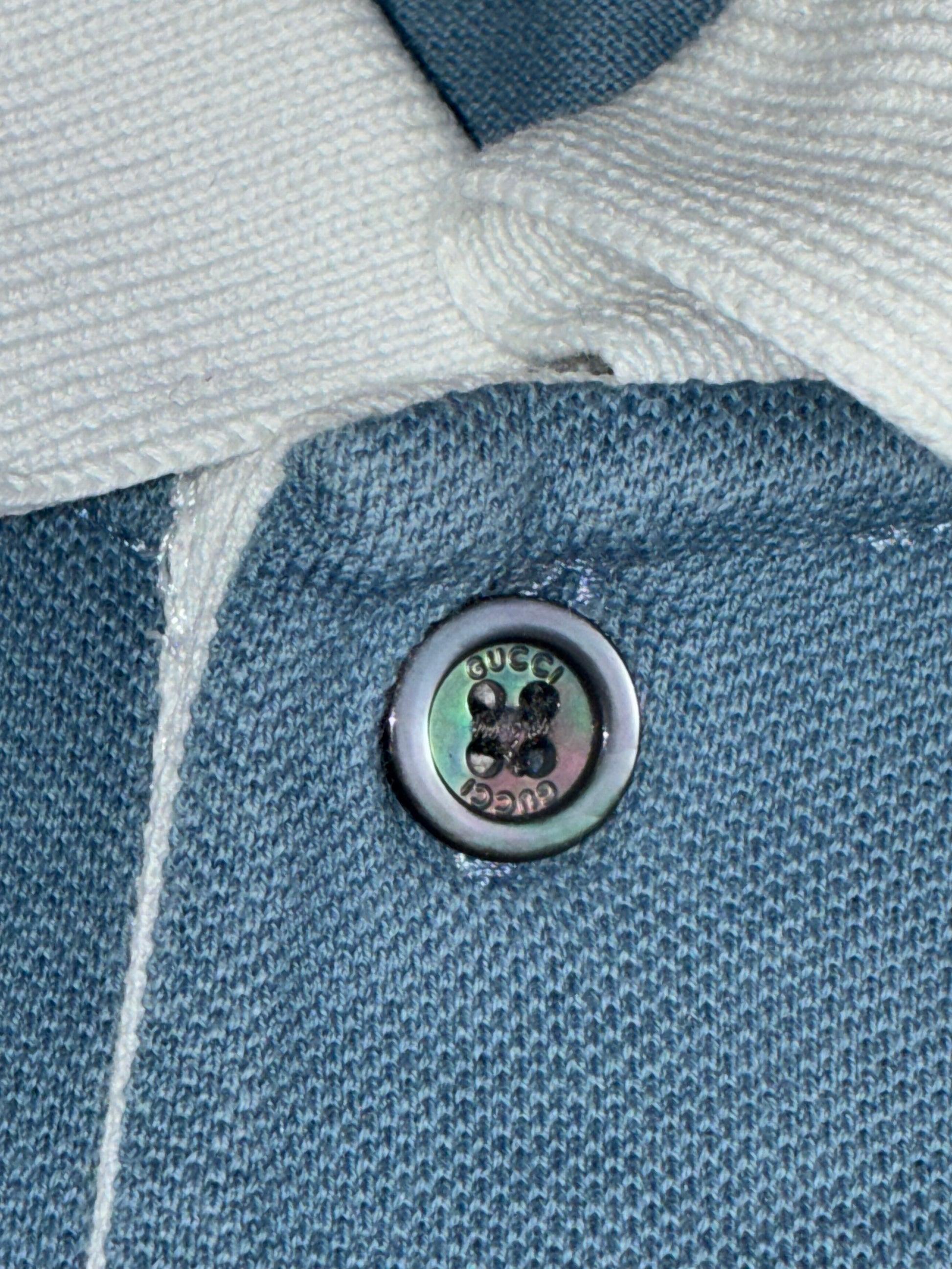 vintage babyblue Gucci polo {XL}