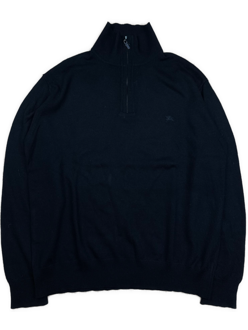 vintage Burberry quarterzip