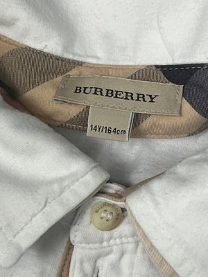 vintage Burberry longsleeve polo {XS}