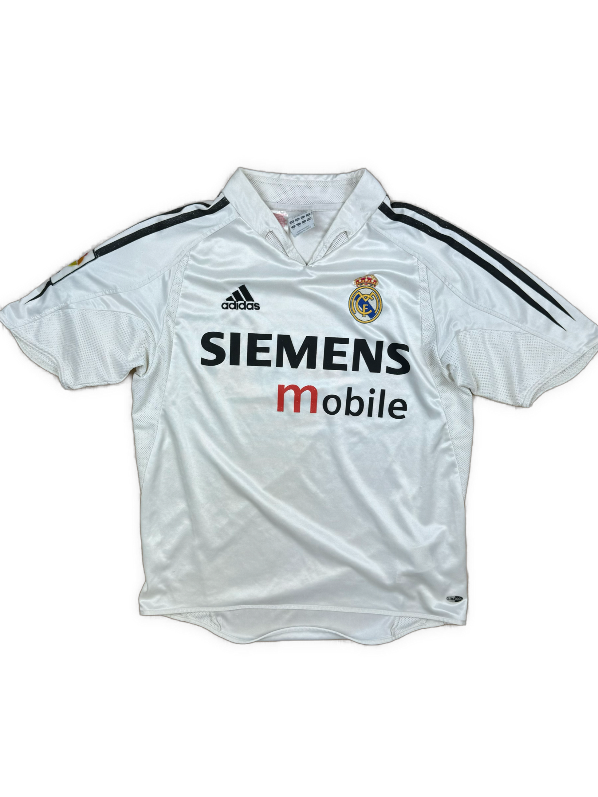 vintage Adidas Real Madrid home jersey {XS}