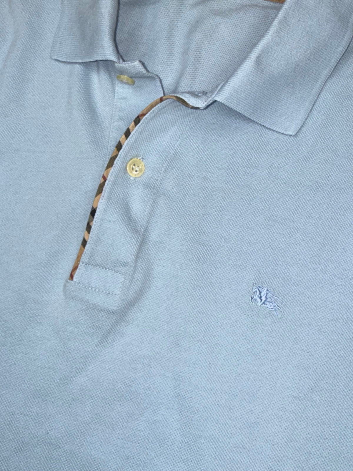 vintage babyblue Burberry polo